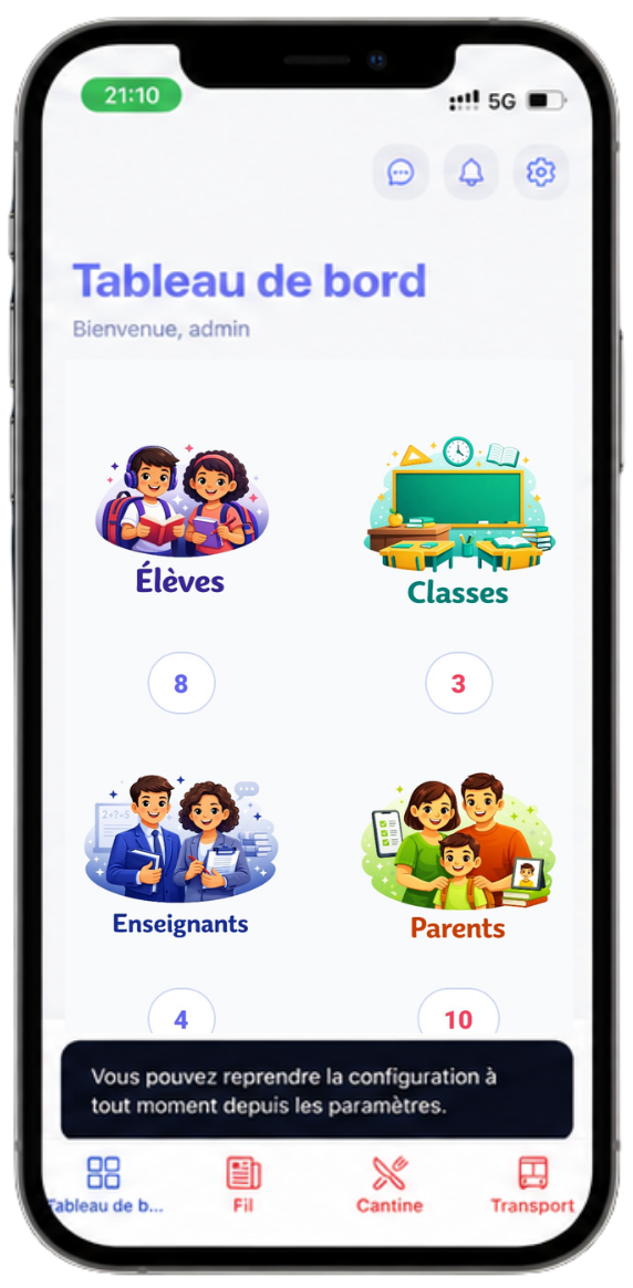 Application Talibi — compte directeur